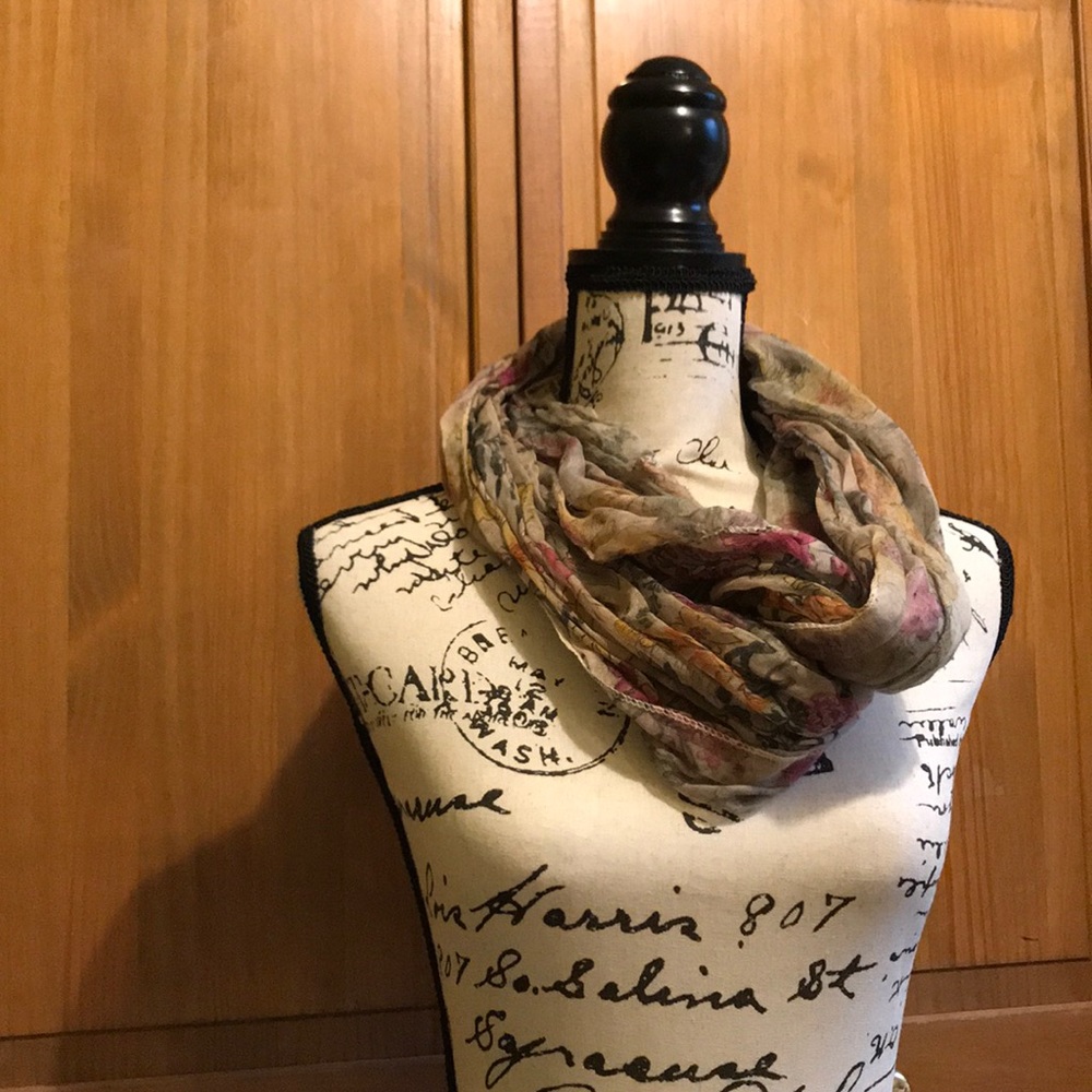 Floral infinity scarf from Nordstrom juniors dpt.